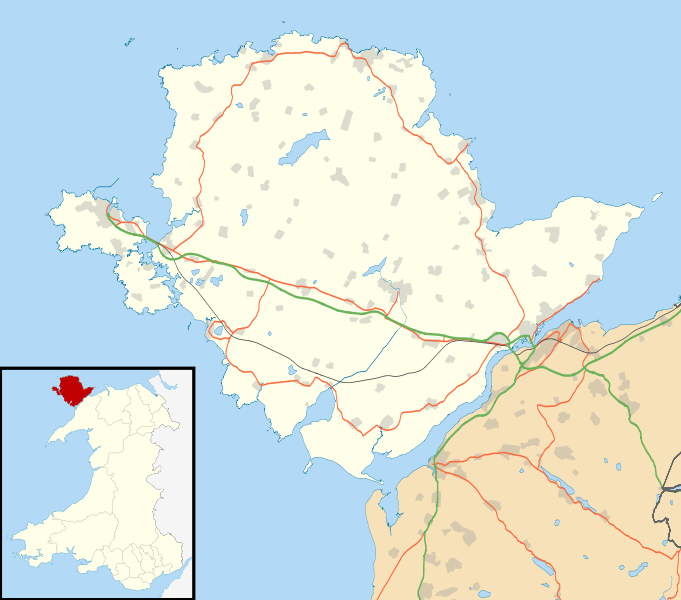 Map o’r Gogledd-orllewin yn dangos Ynys Môn, Pont y Borth a Phont Menai 